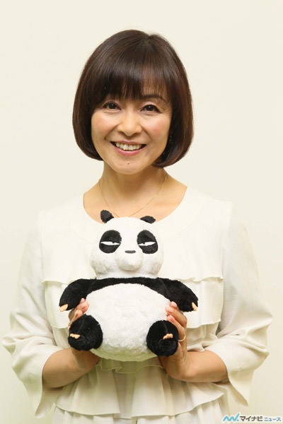 Noriko mit einem Panda